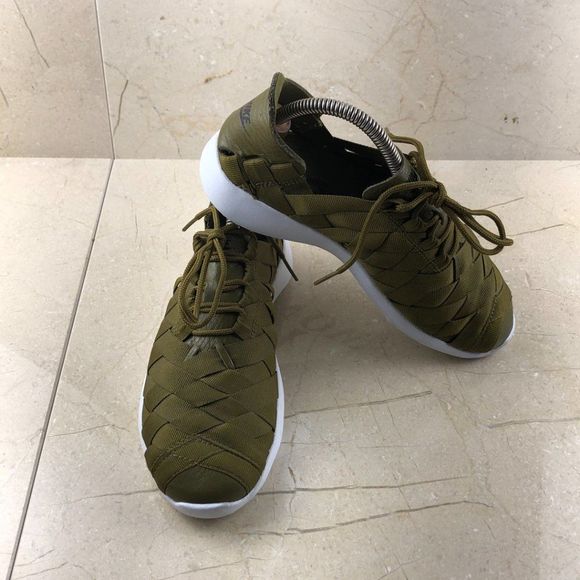 Nike Womens Juvenate Woven 833824-300 Olive Green Athletic Running Shoes US 6.5 - Picture 3 of 11